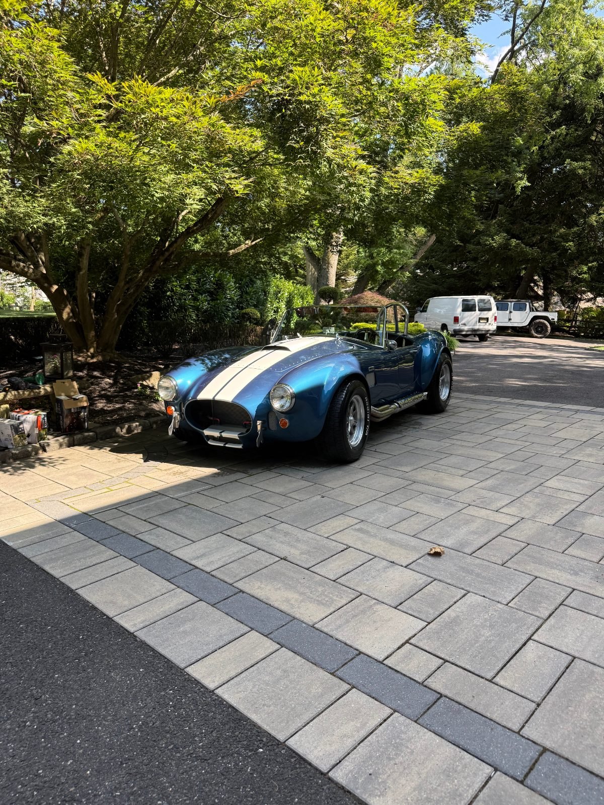 Clean Cobra front three-quarter after a full detail