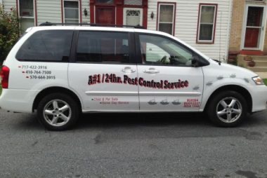 Pest control technician at work