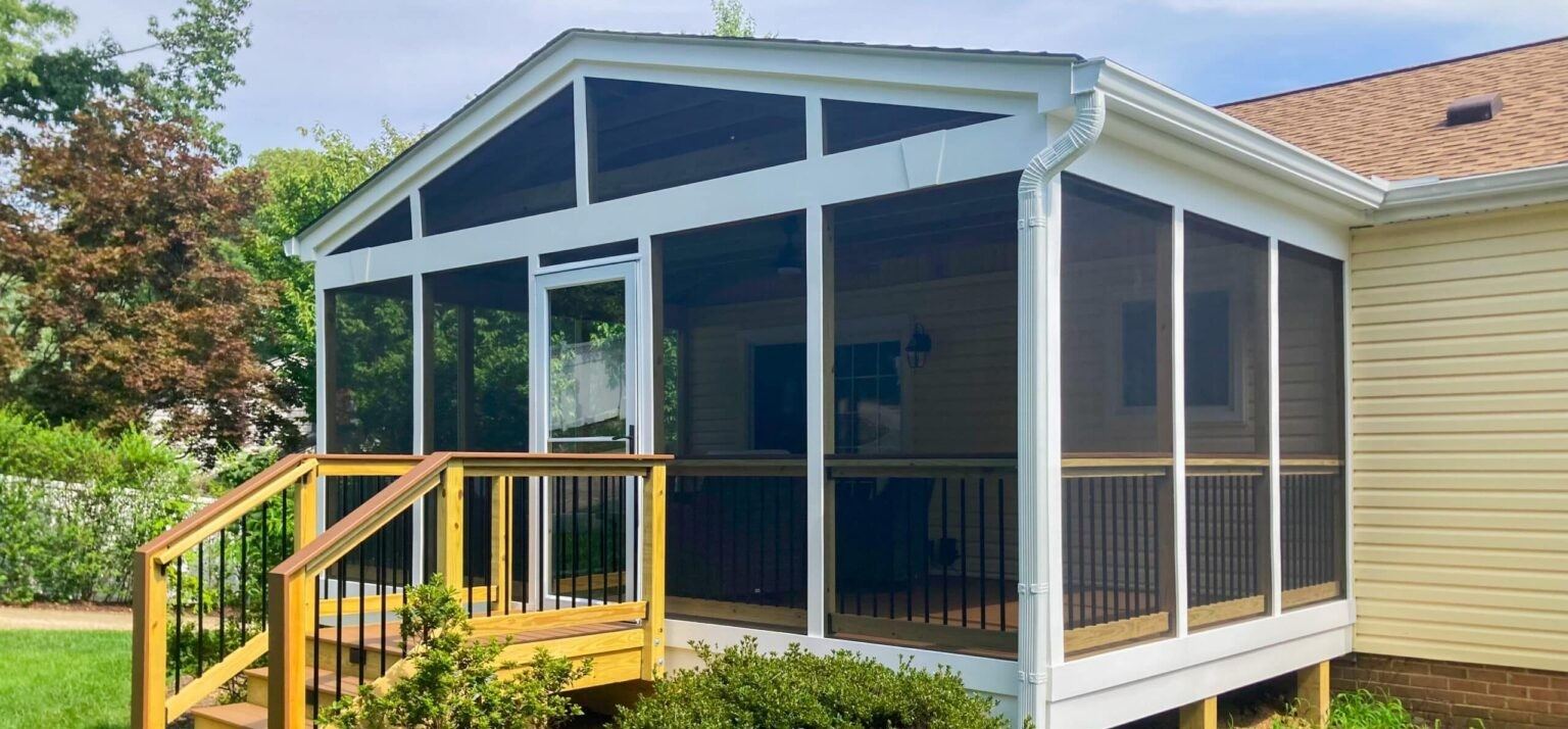 A finished patio cover and screened porch addition in the Kenner, LA area