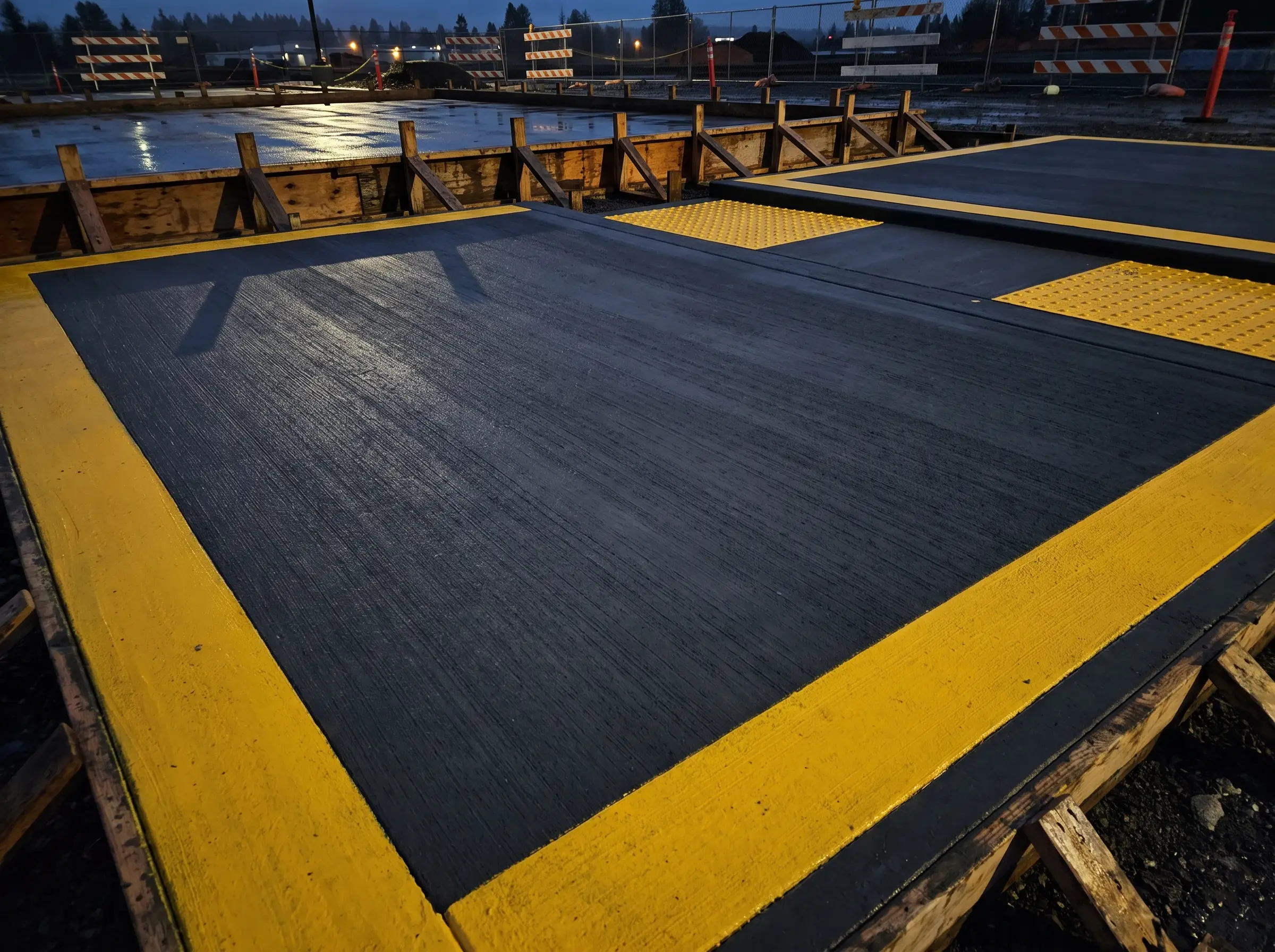 Concrete pool deck and patio