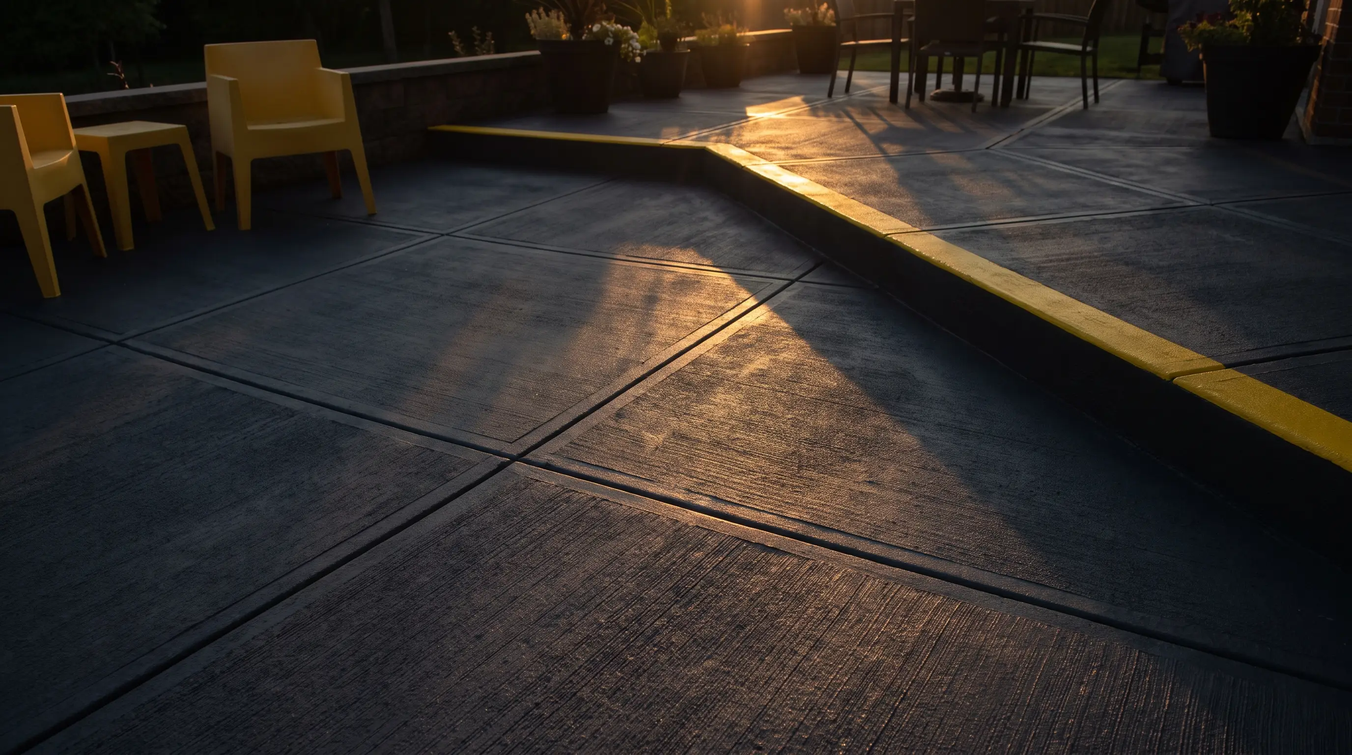 Fresh concrete being placed and finished on a jobsite