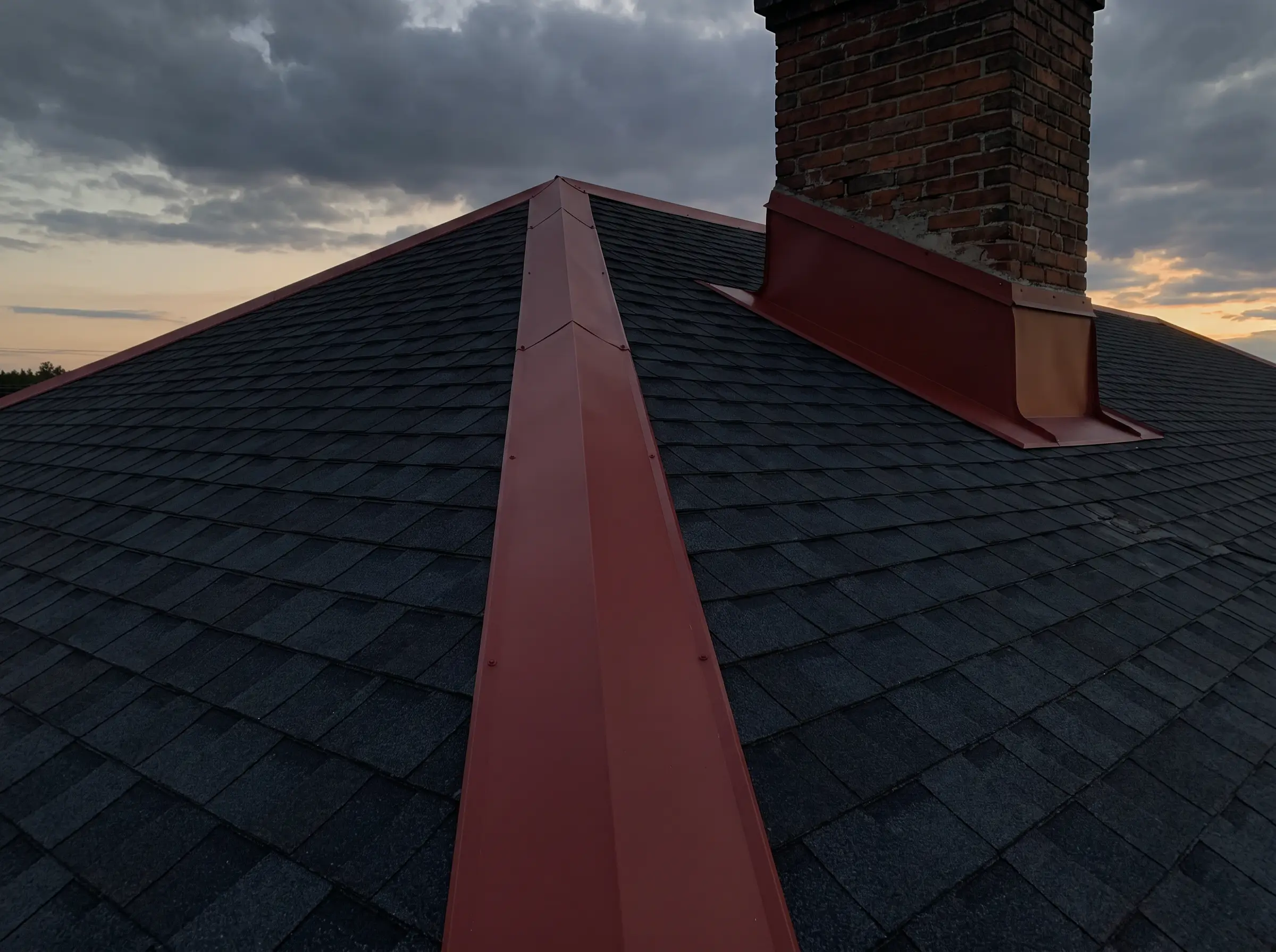 Roof replacement in progress