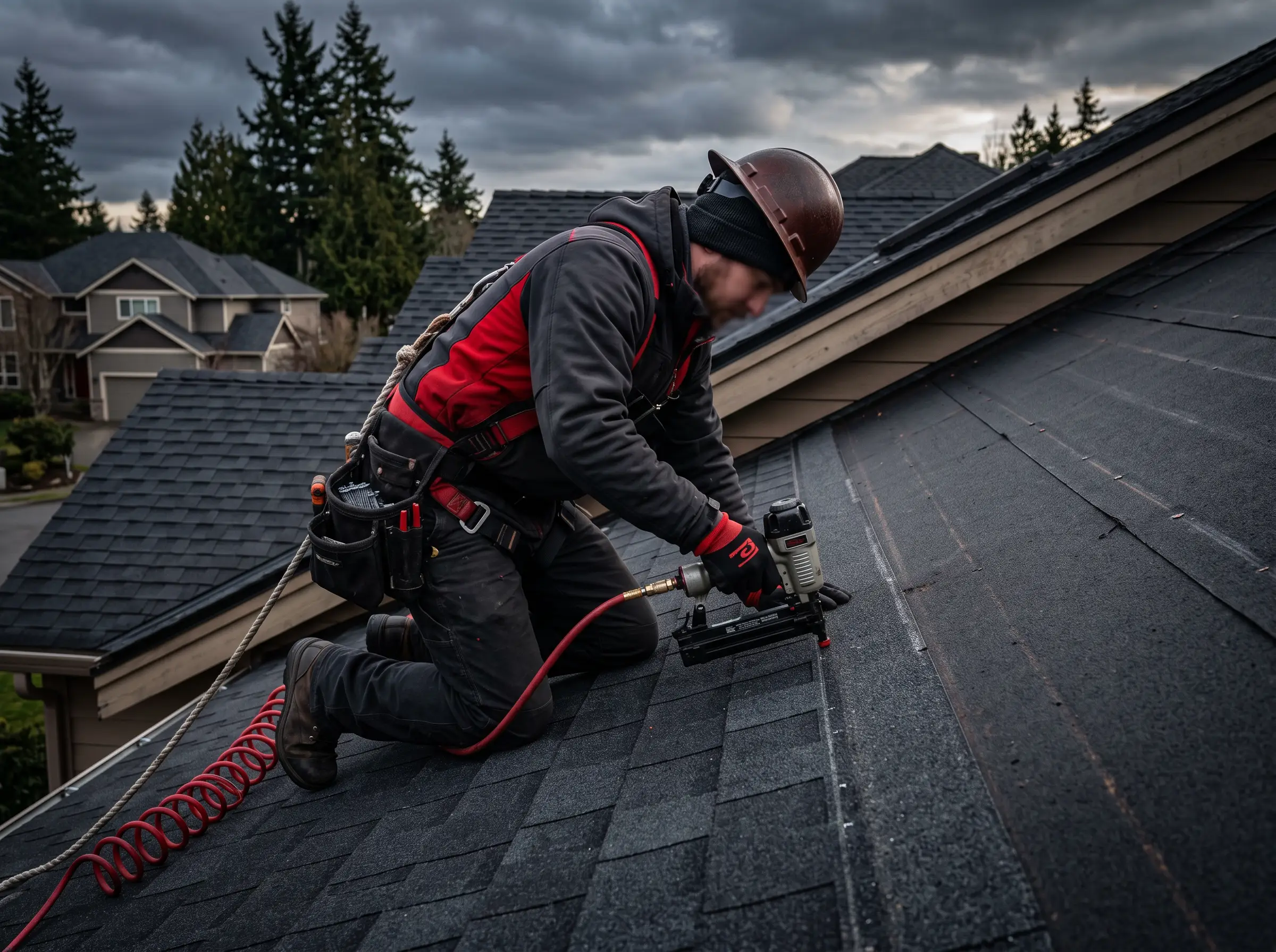 New roof installation