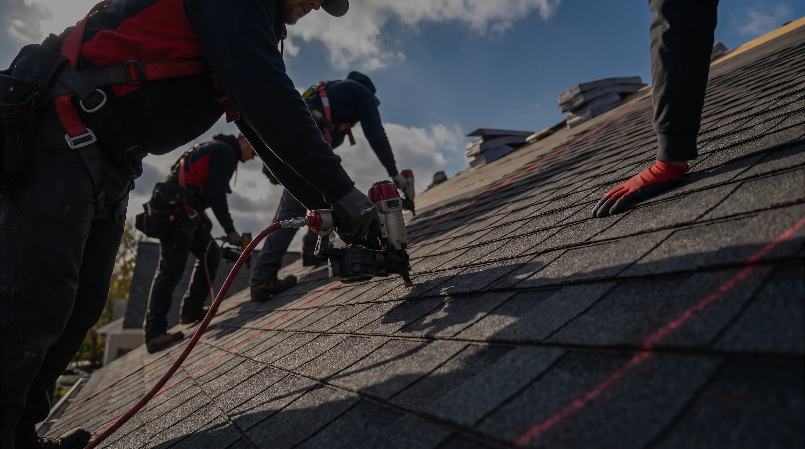 Roofing crew on a jobsite