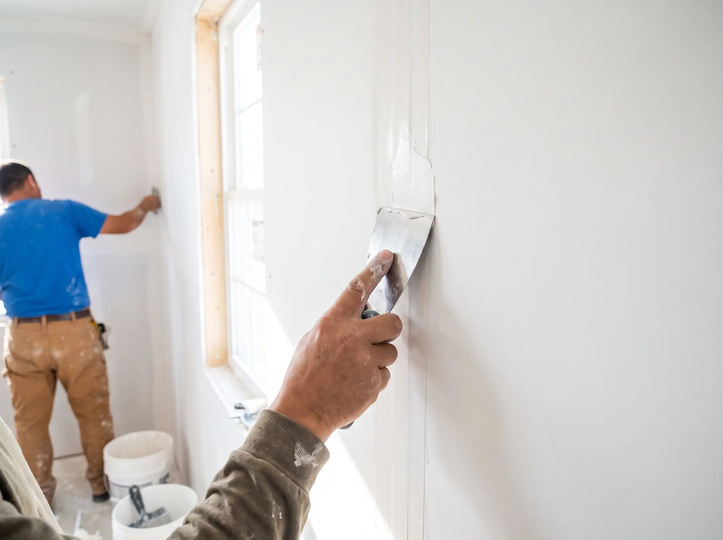 Exterior stucco application