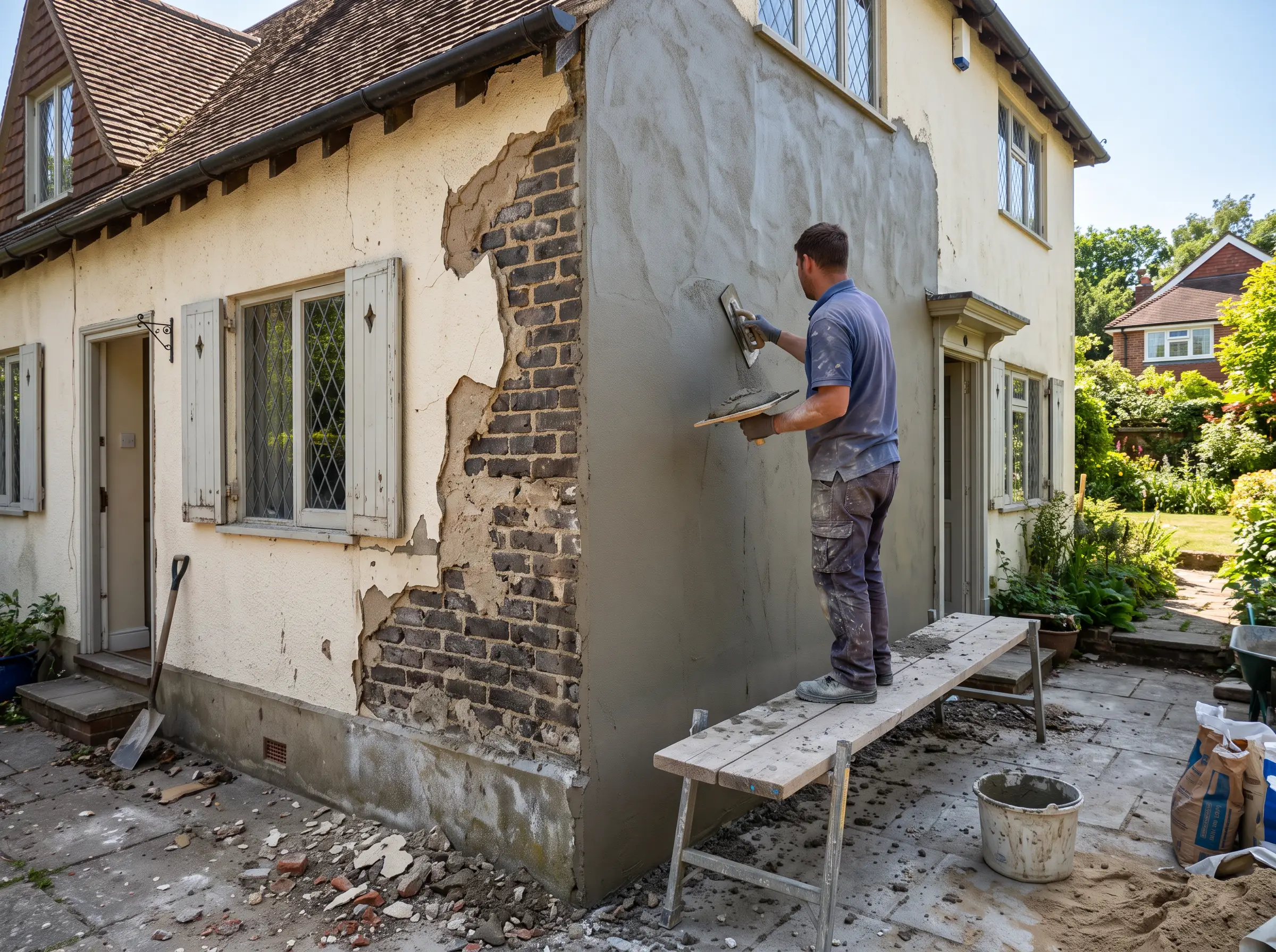 Interior plaster and drywall finishing
