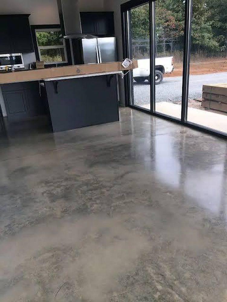 Polished concrete: A kitchen floor, recent project