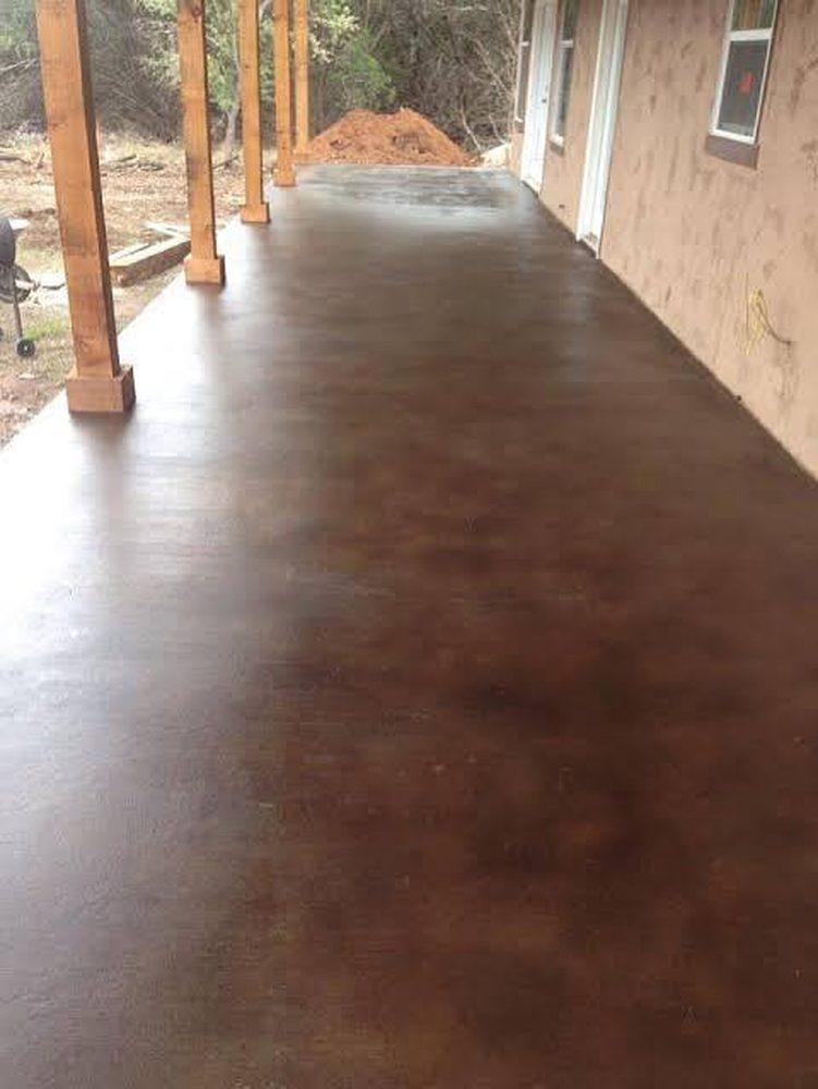 Concrete staining: Rich color for patios and basements