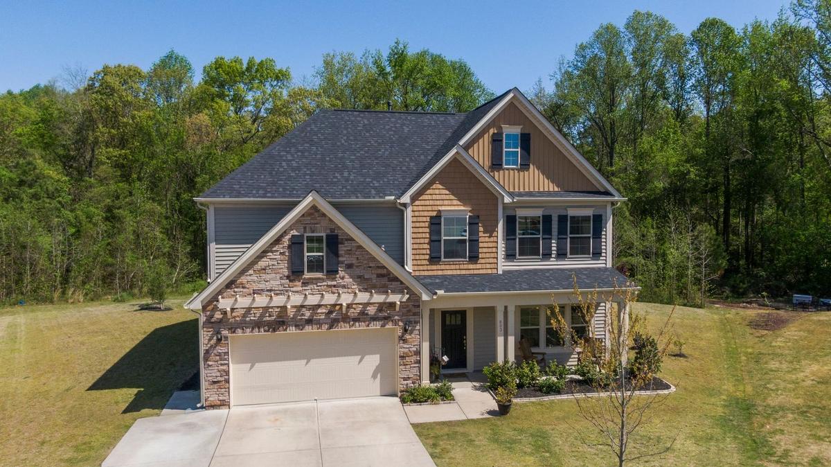 A home with a new shingle roof