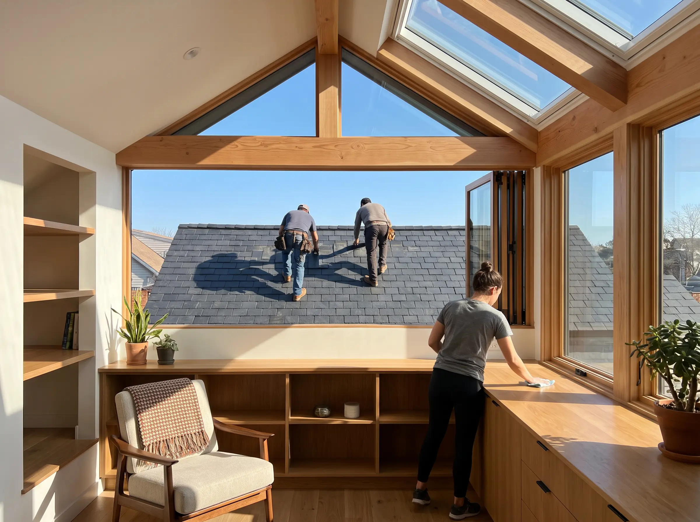 Roofing crew on a jobsite