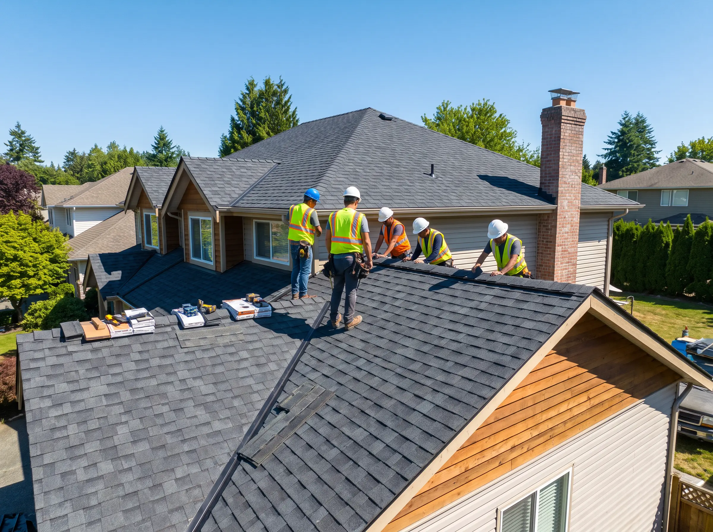 Commercial roofing project