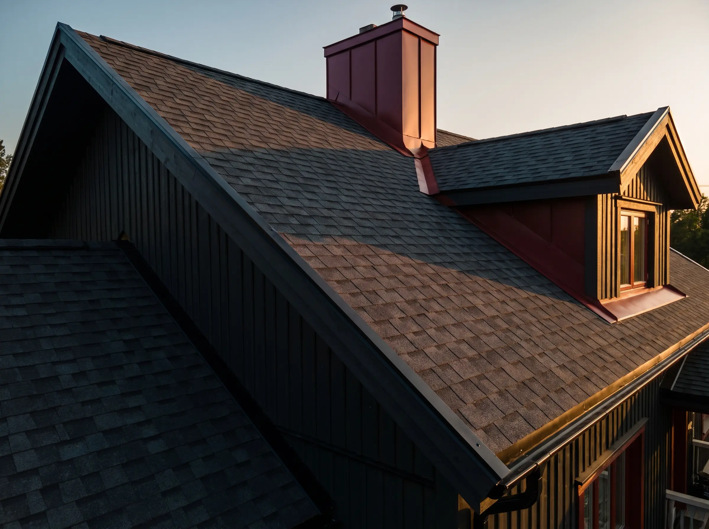Crew working on a roof