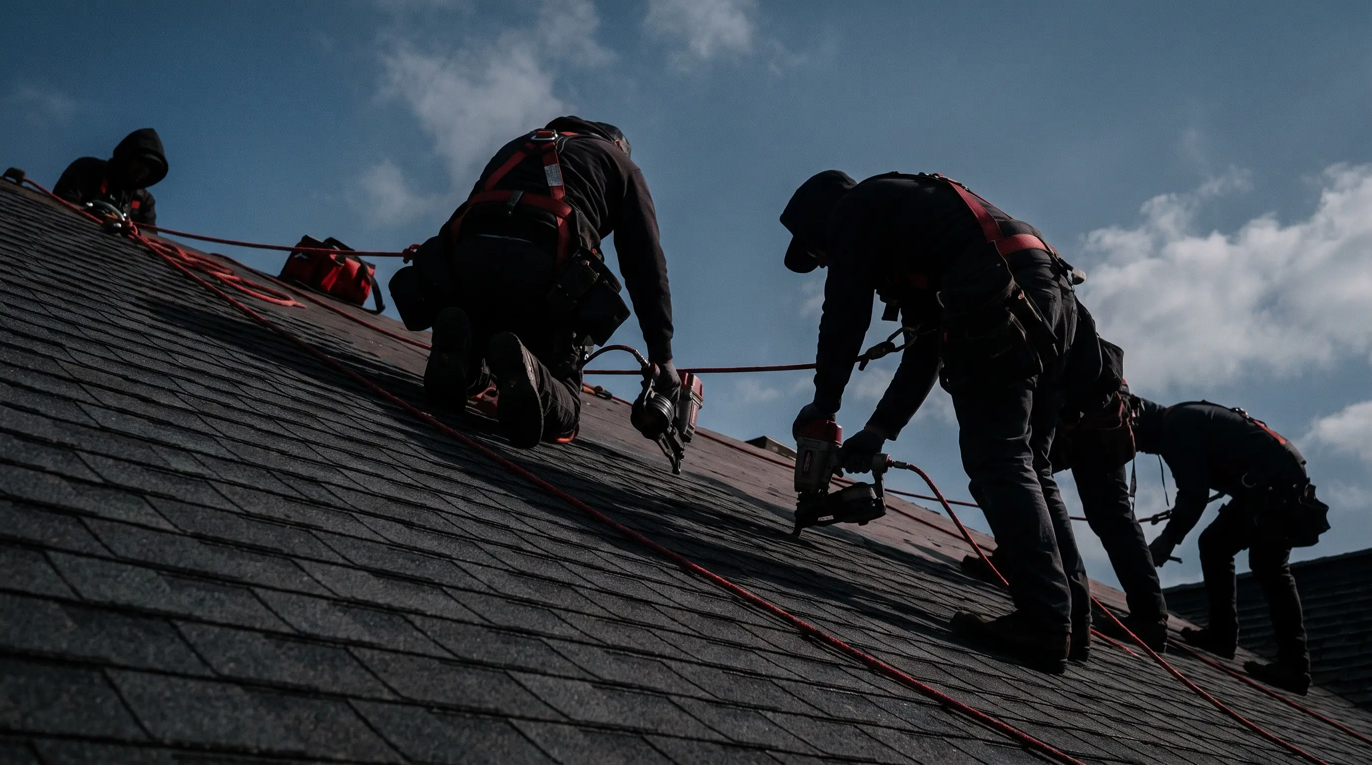 Roofing & Exterior crew on a job