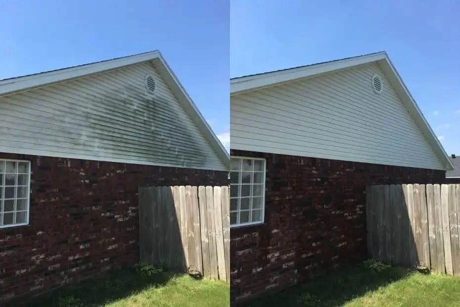 Soft washing siding and stucco