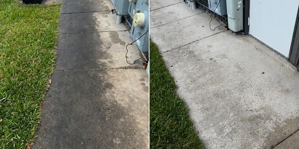 Concrete driveway cleaning and sealing