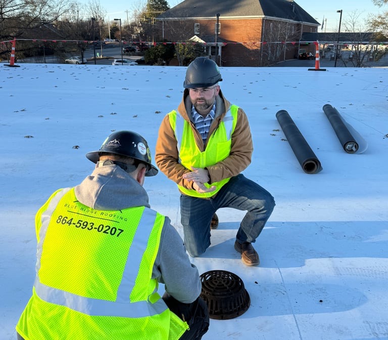 Roof repair and restoration work