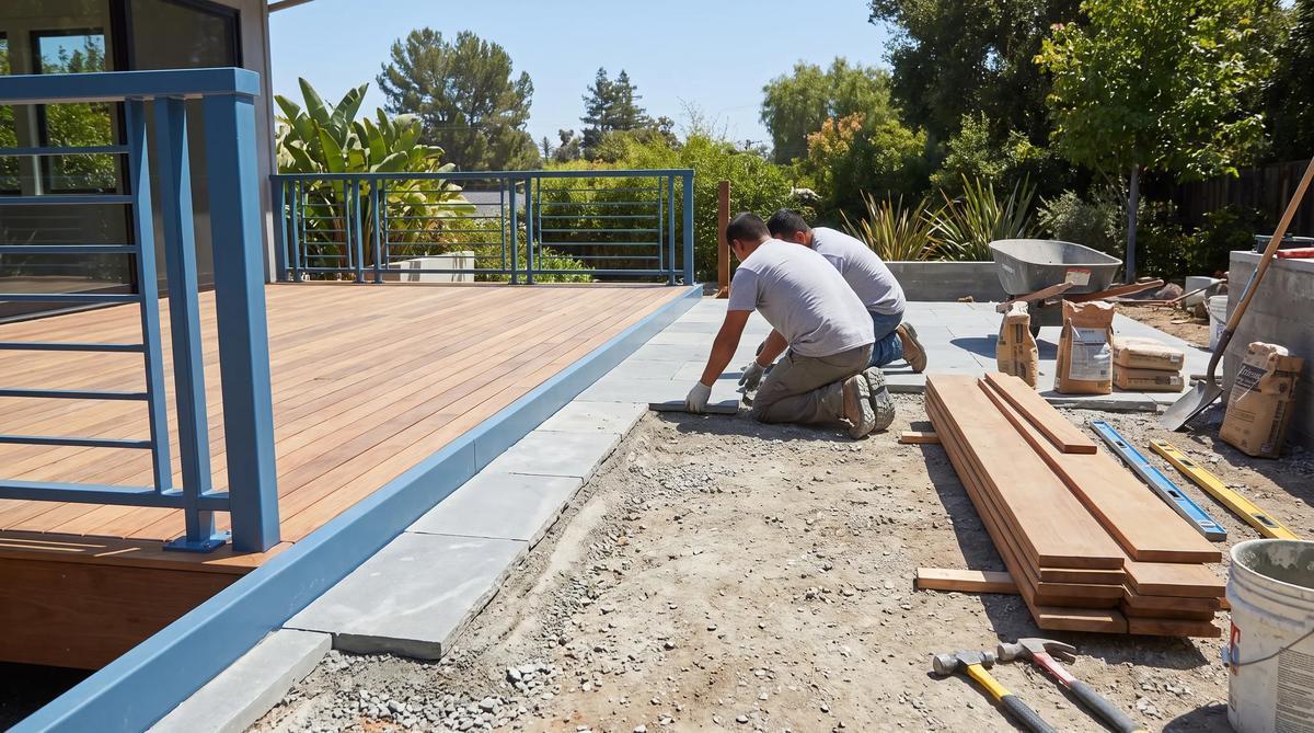 Patio installation by Bmore Home Improvement and Landscaping LLC
