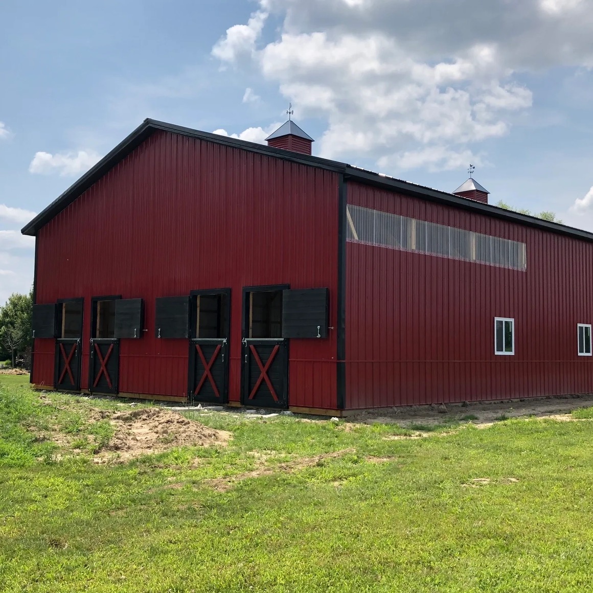 Finished pole barn built by Bower And Sons LLC