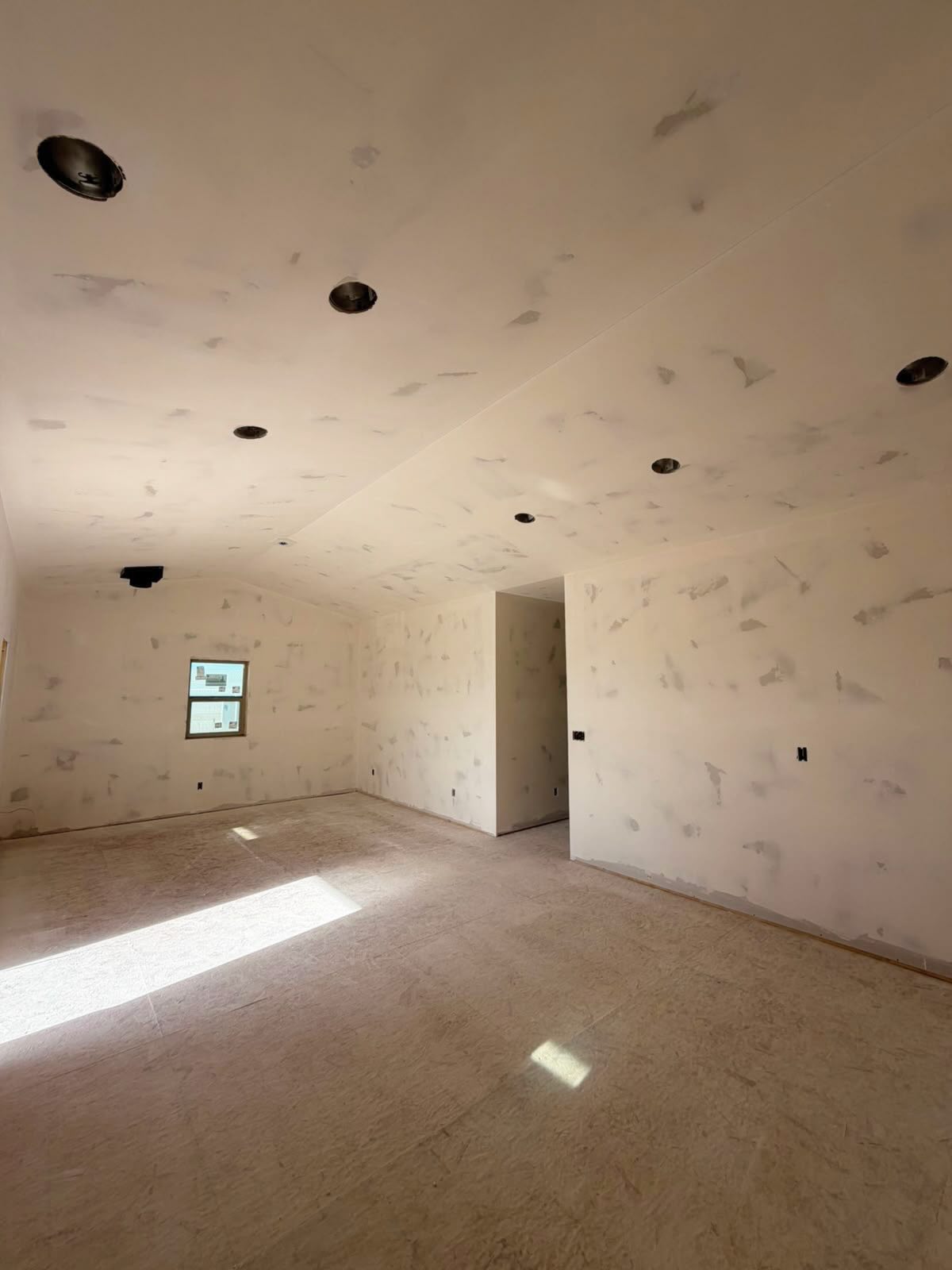 Smooth, paint-ready drywall finish in a Bozeman home