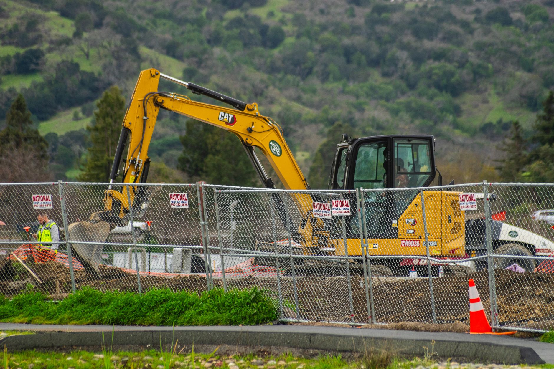Crew working on a construction project