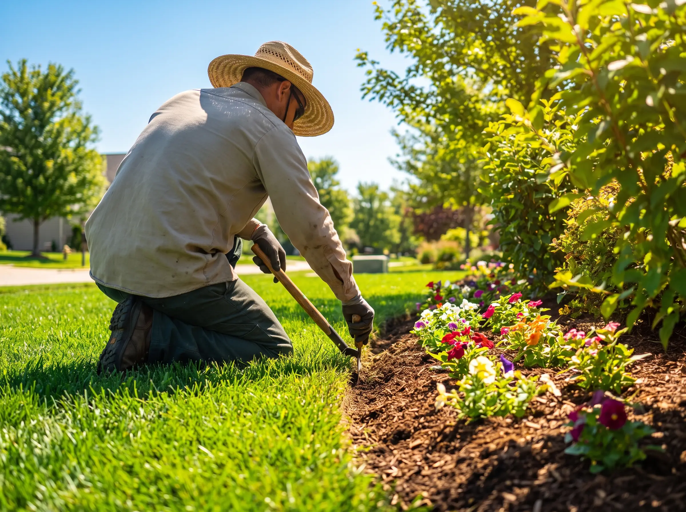 Lawn care and maintenance work