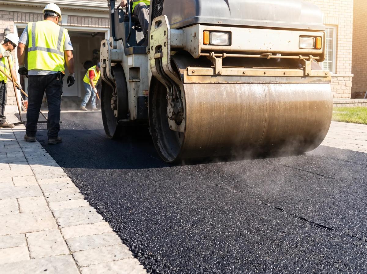 Asphalt paving