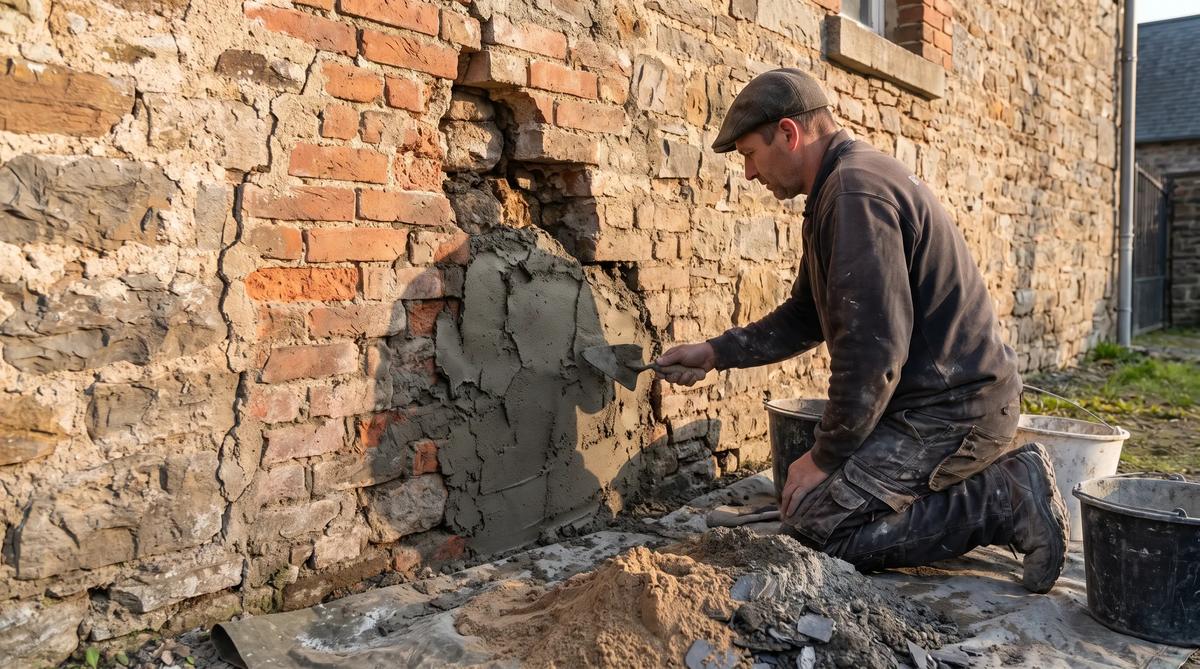 Stone and brick repointing repair