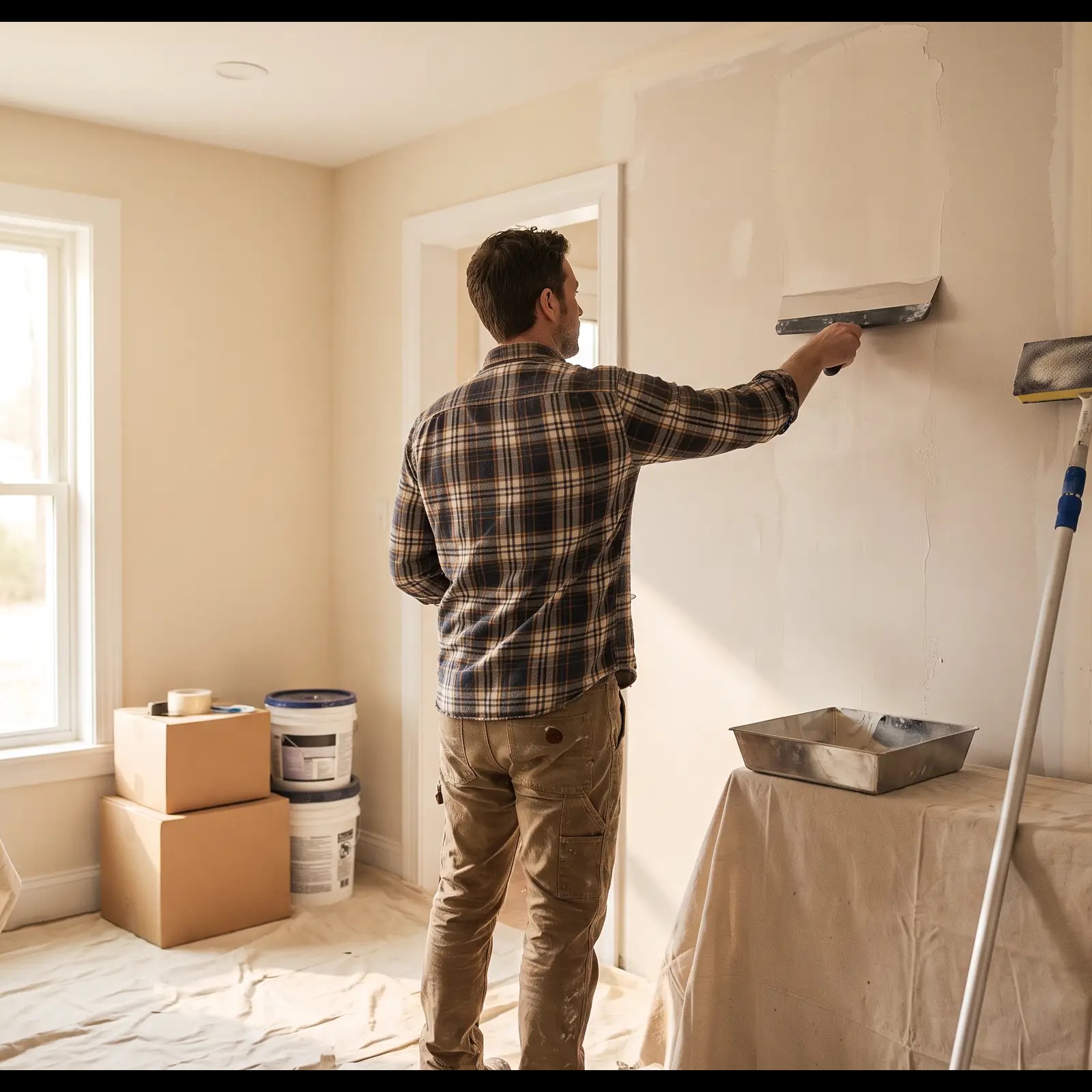 Interior plastering finish