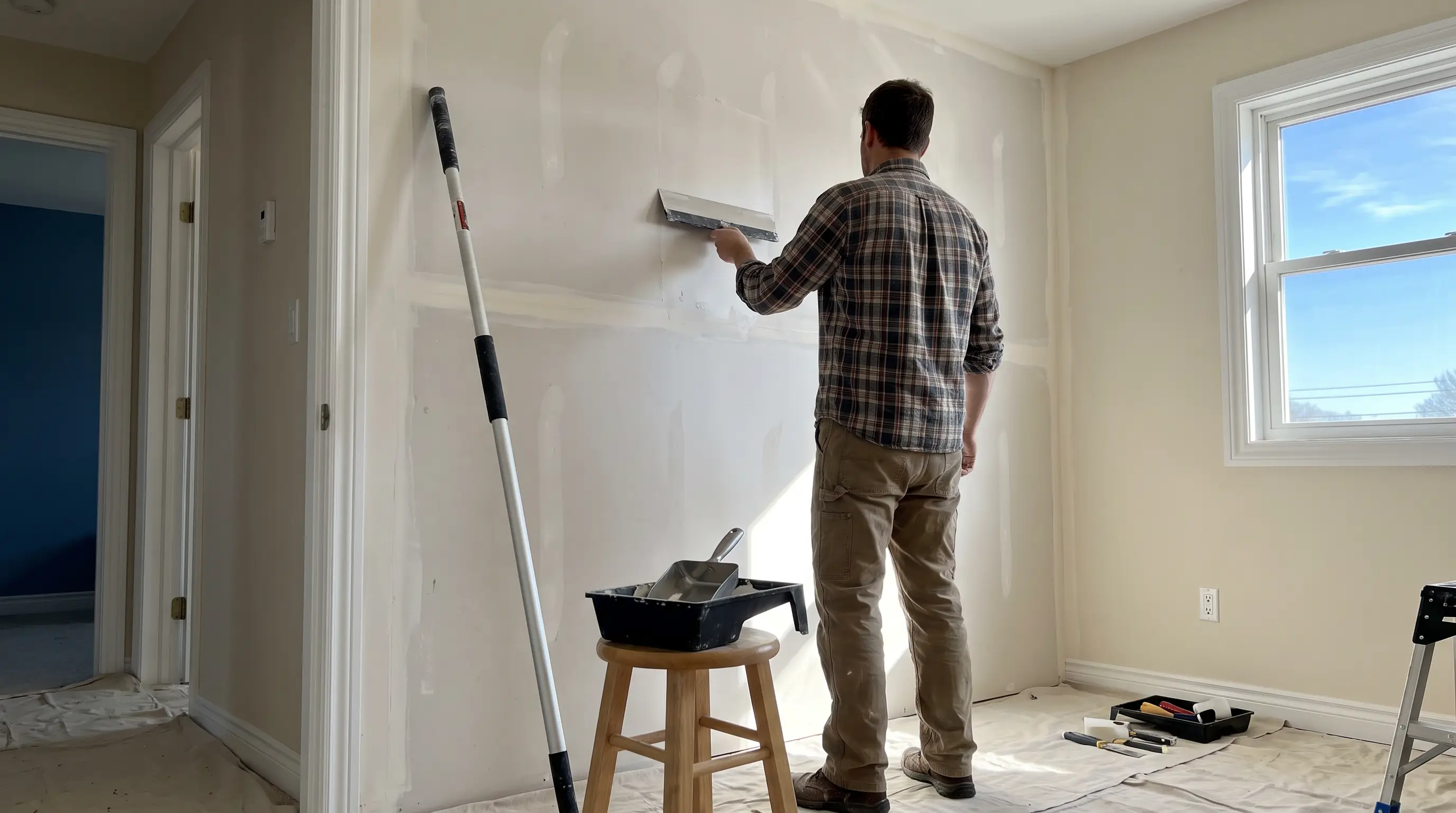 Exterior stucco application