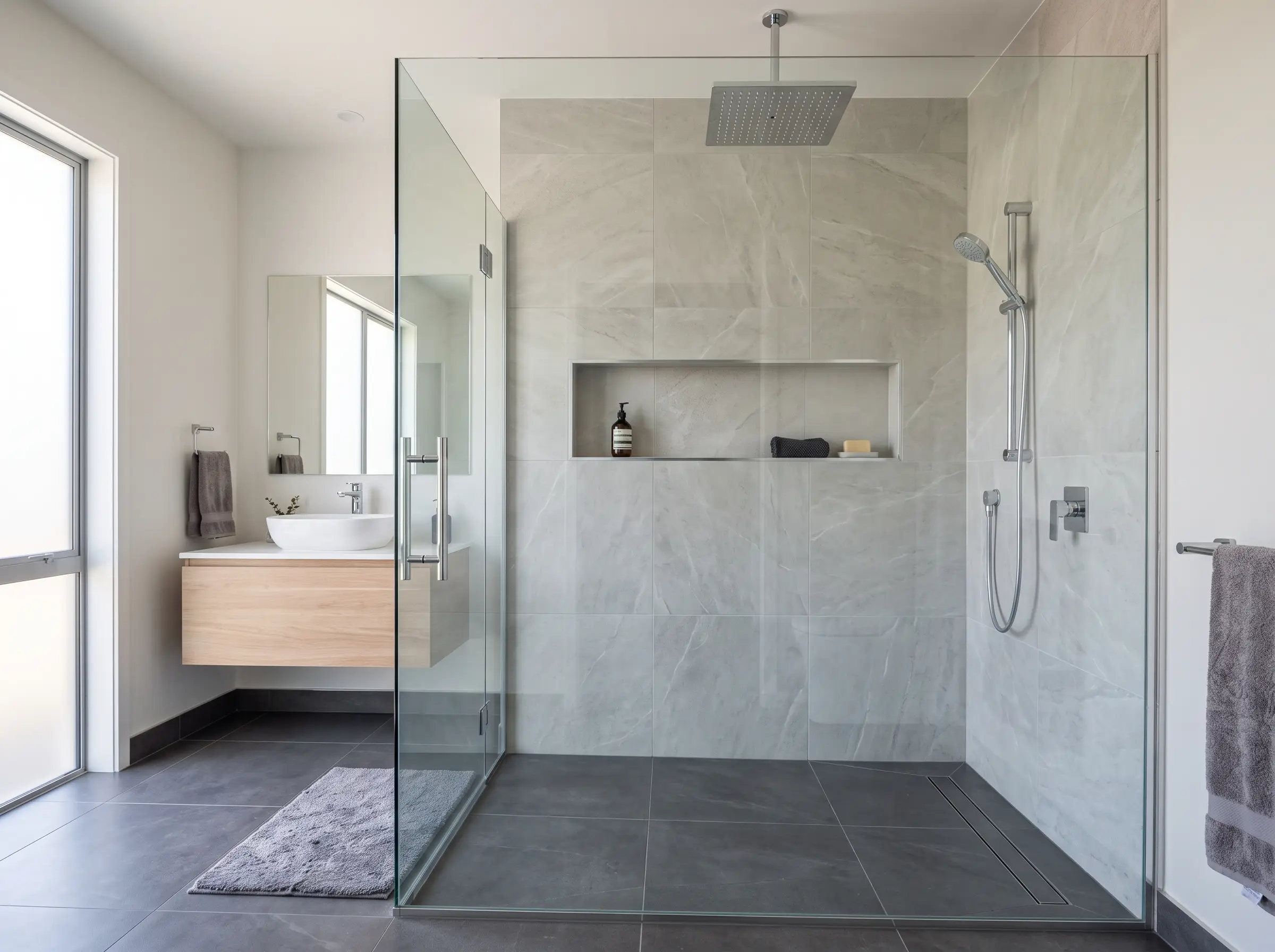 Accessible barrier-free bathroom