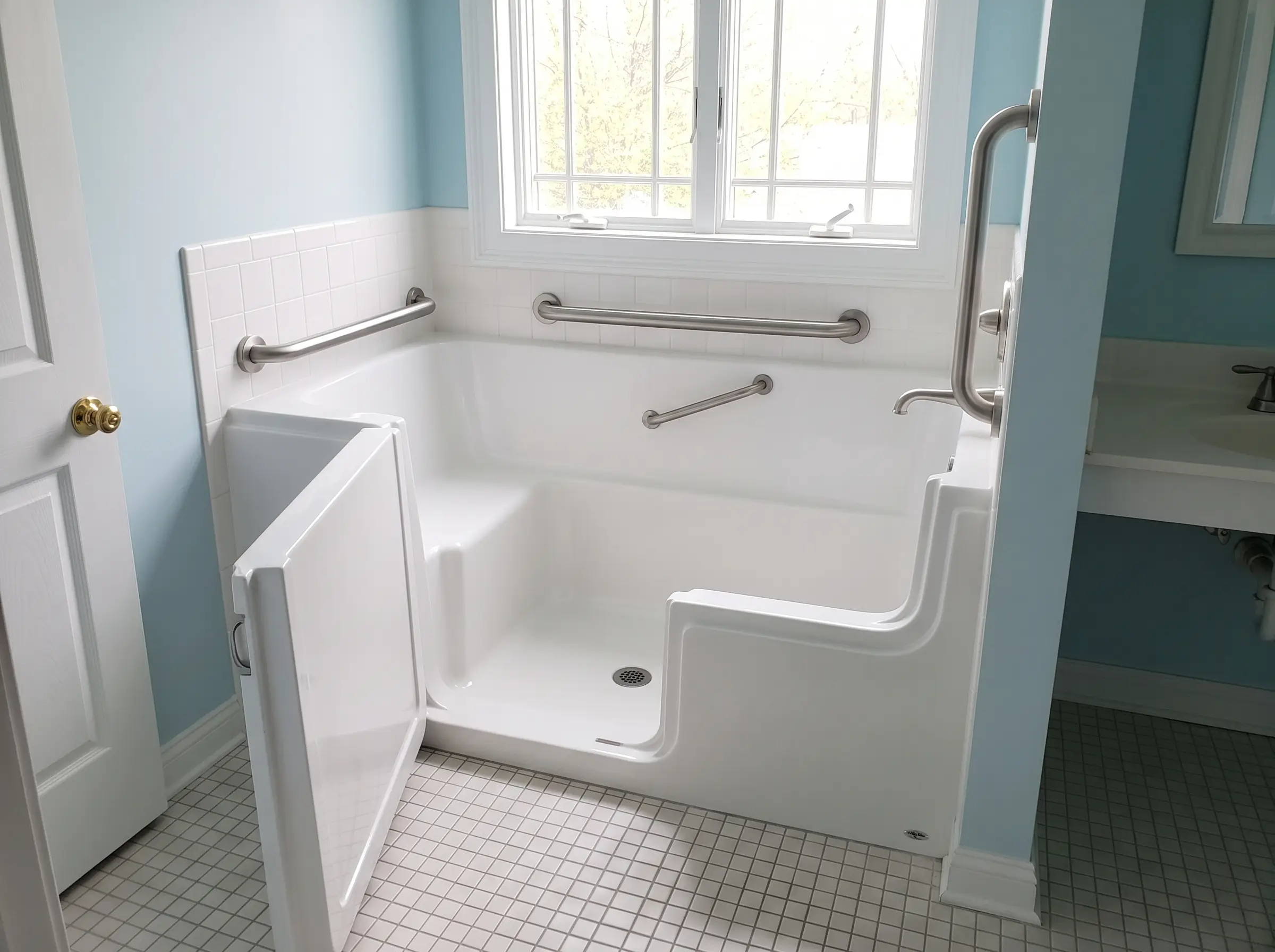 Walk-in tub installation