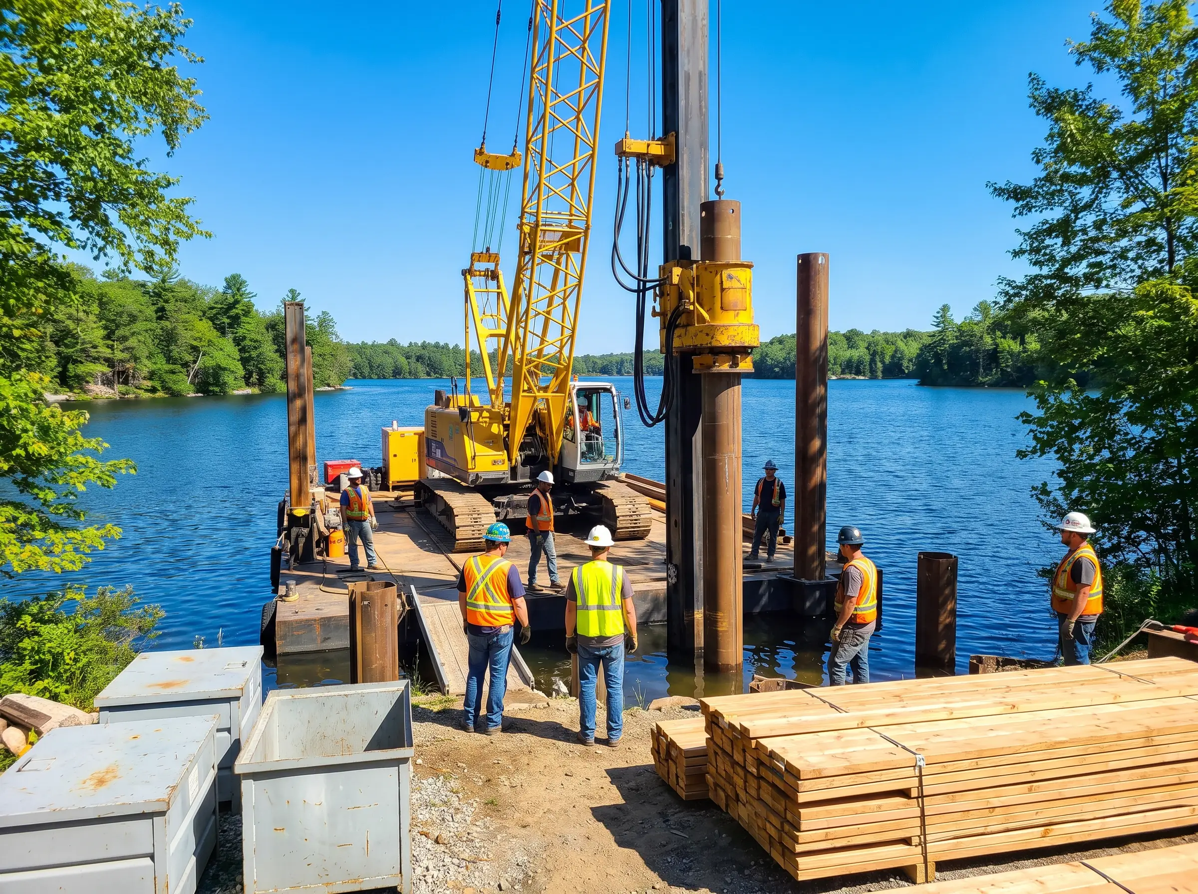 New dock construction project