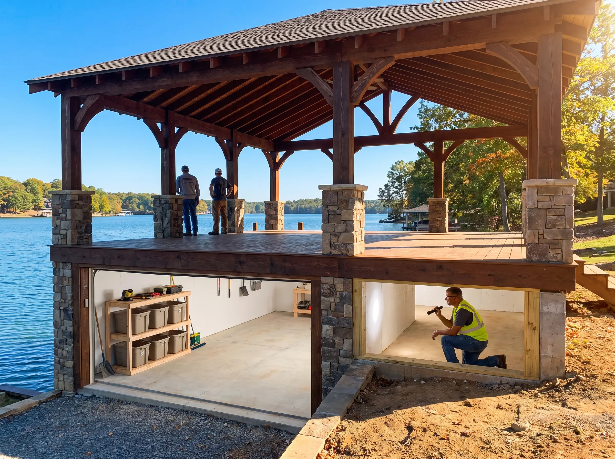 Boat lift installation