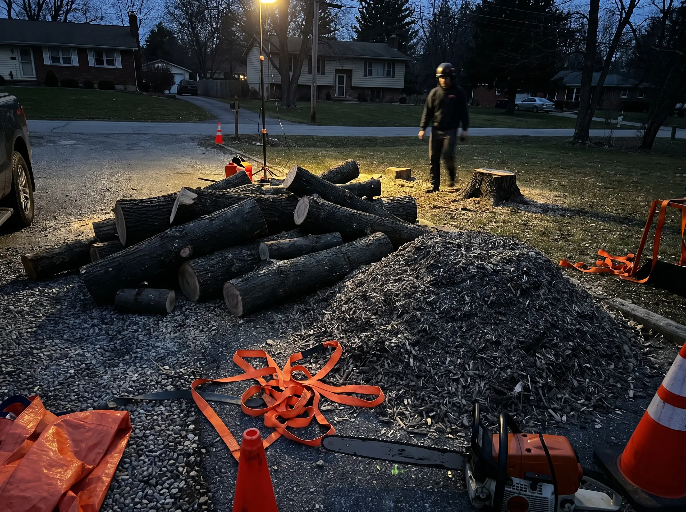 Stump grinding job