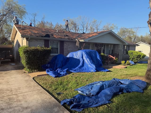 New roof installation