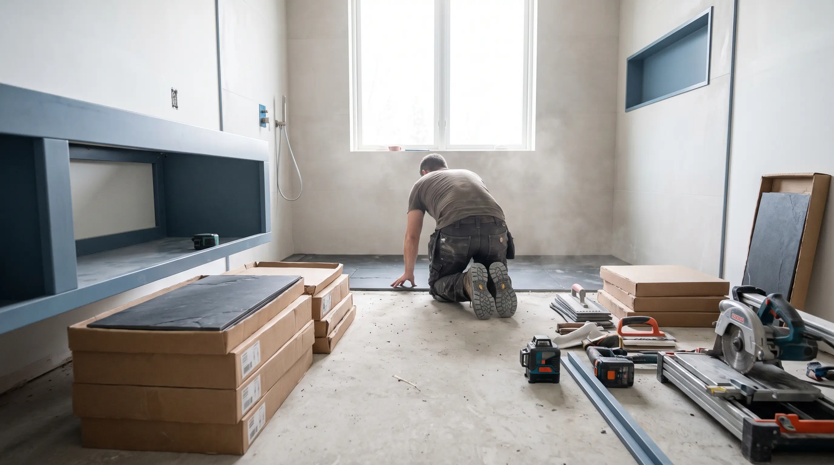 Construction crew on a jobsite