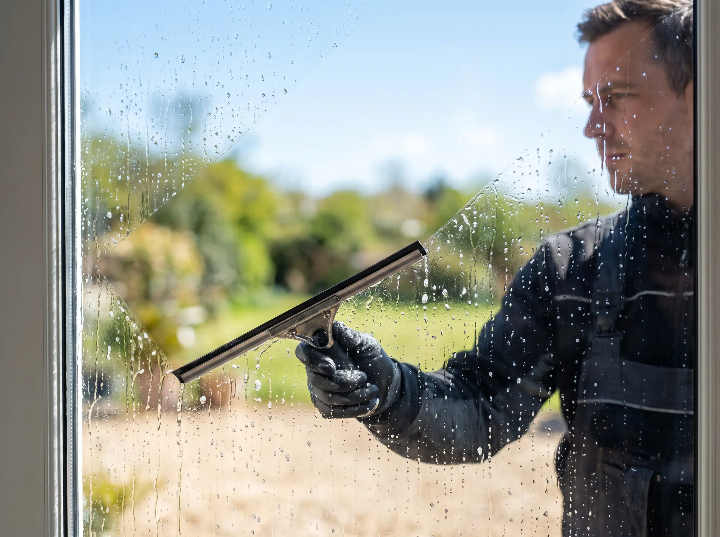 Window screen and track cleaning