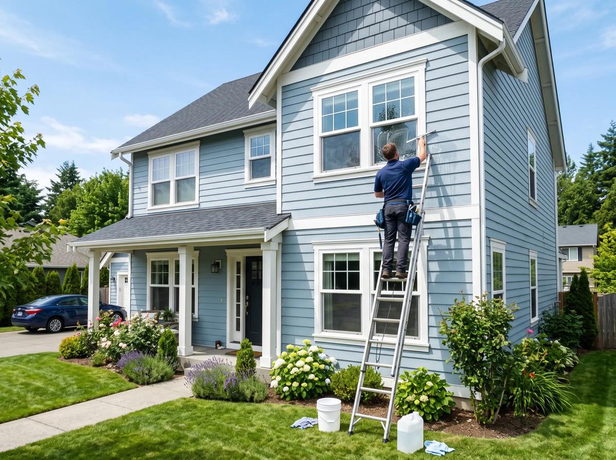 Owner of the window cleaning company