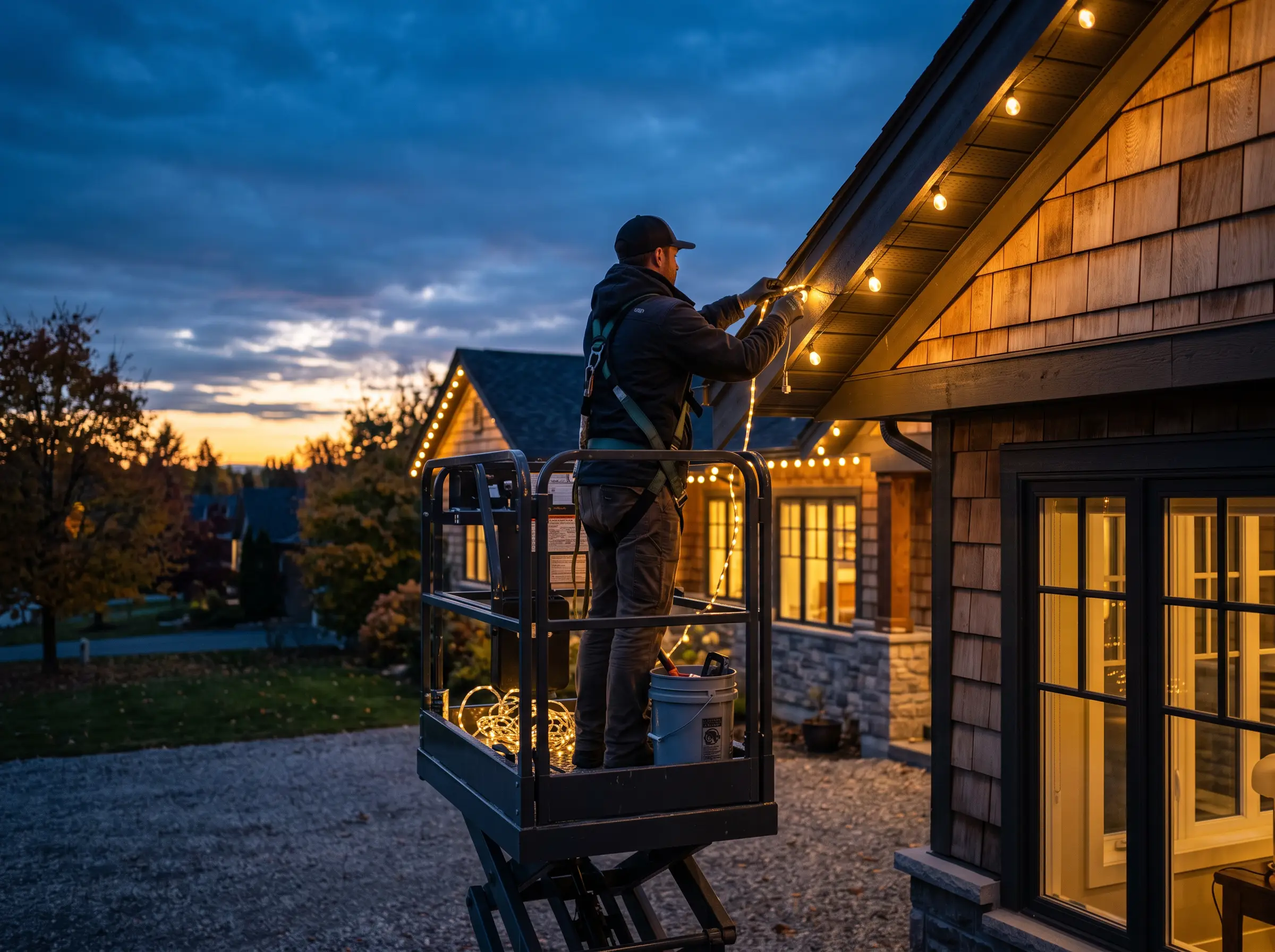 Holiday lighting repair and bulb replacement