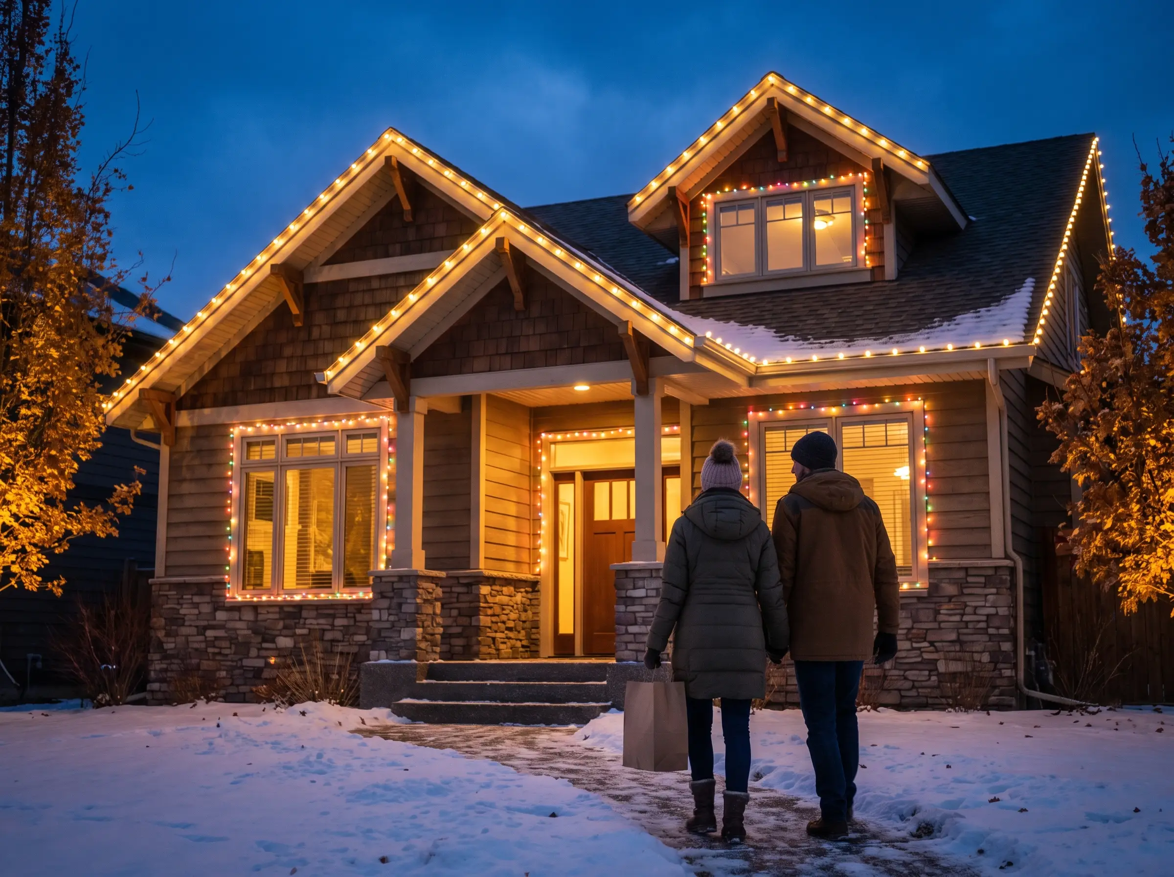 Holiday lighting storage and takedown