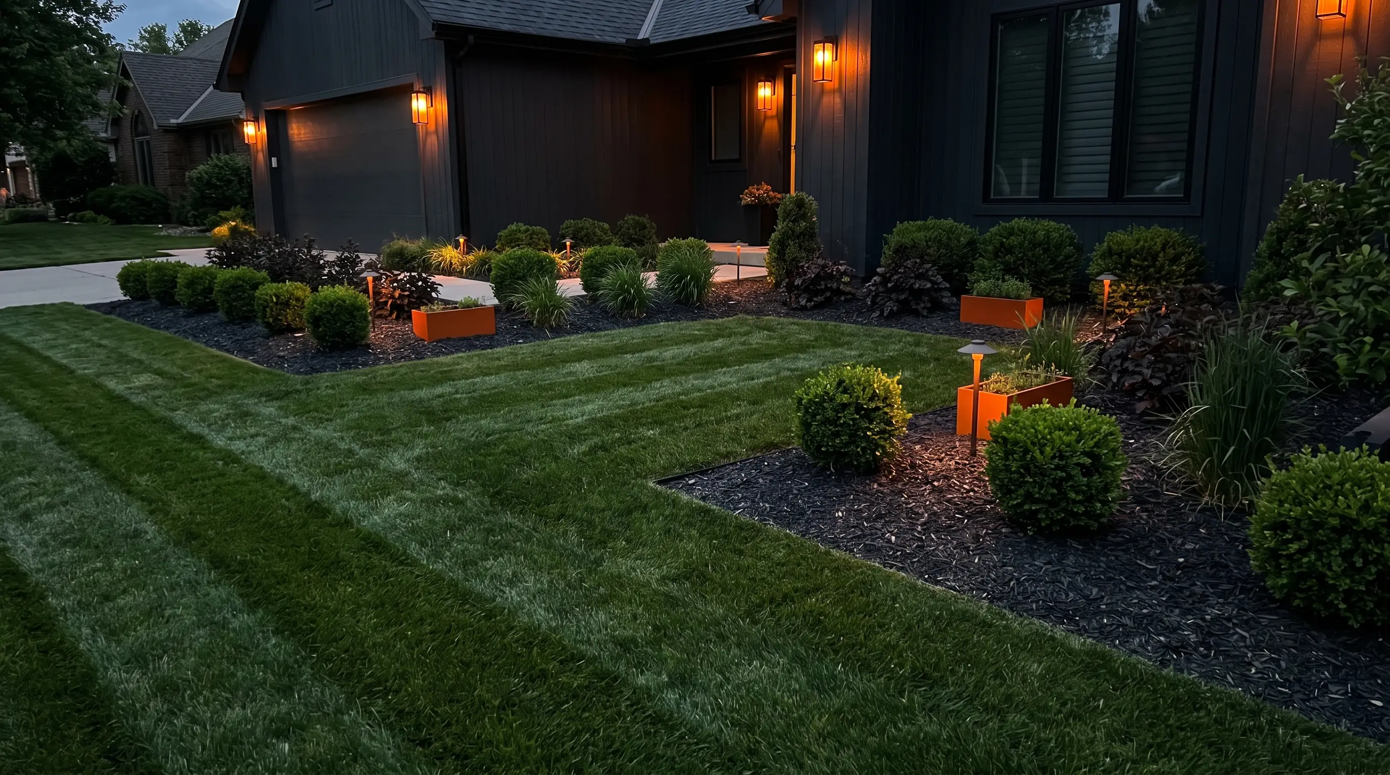 Lawn & Landscaping crew at work