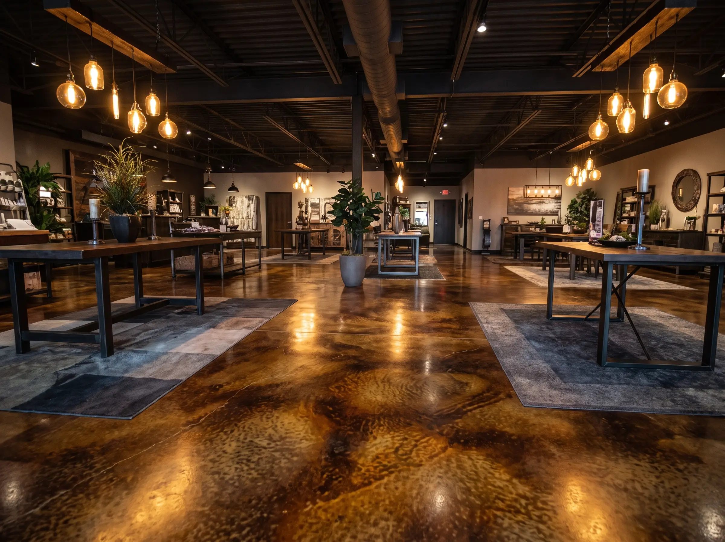 Flake polyaspartic garage floor coating