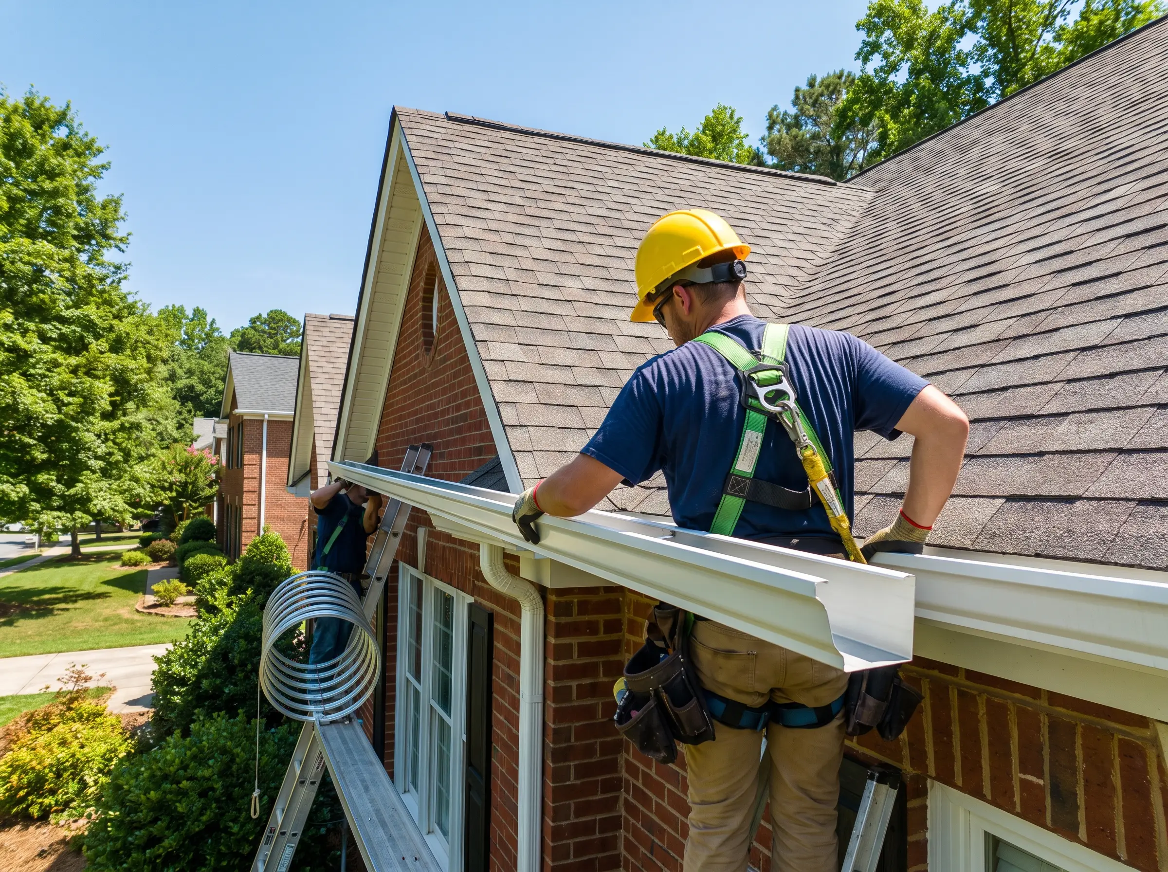 Crew on a roof