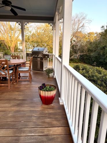 Finished outdoor living space