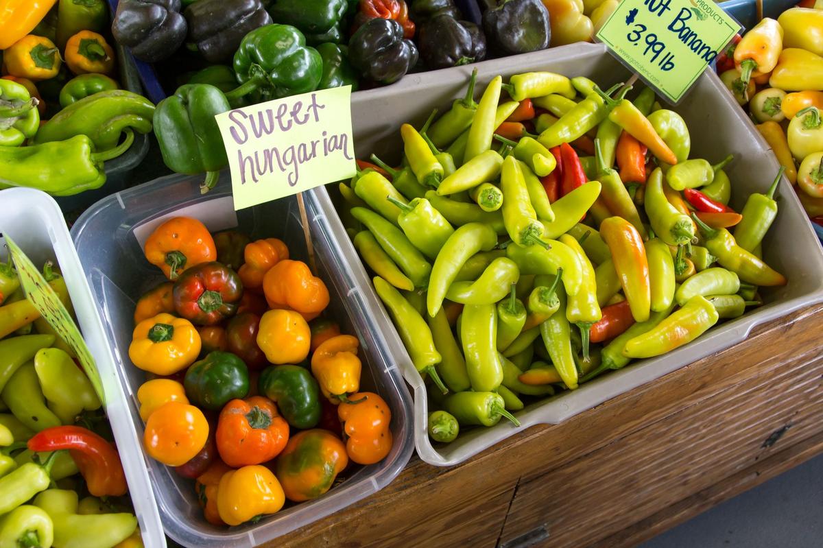 Fresh fruits and vegetables