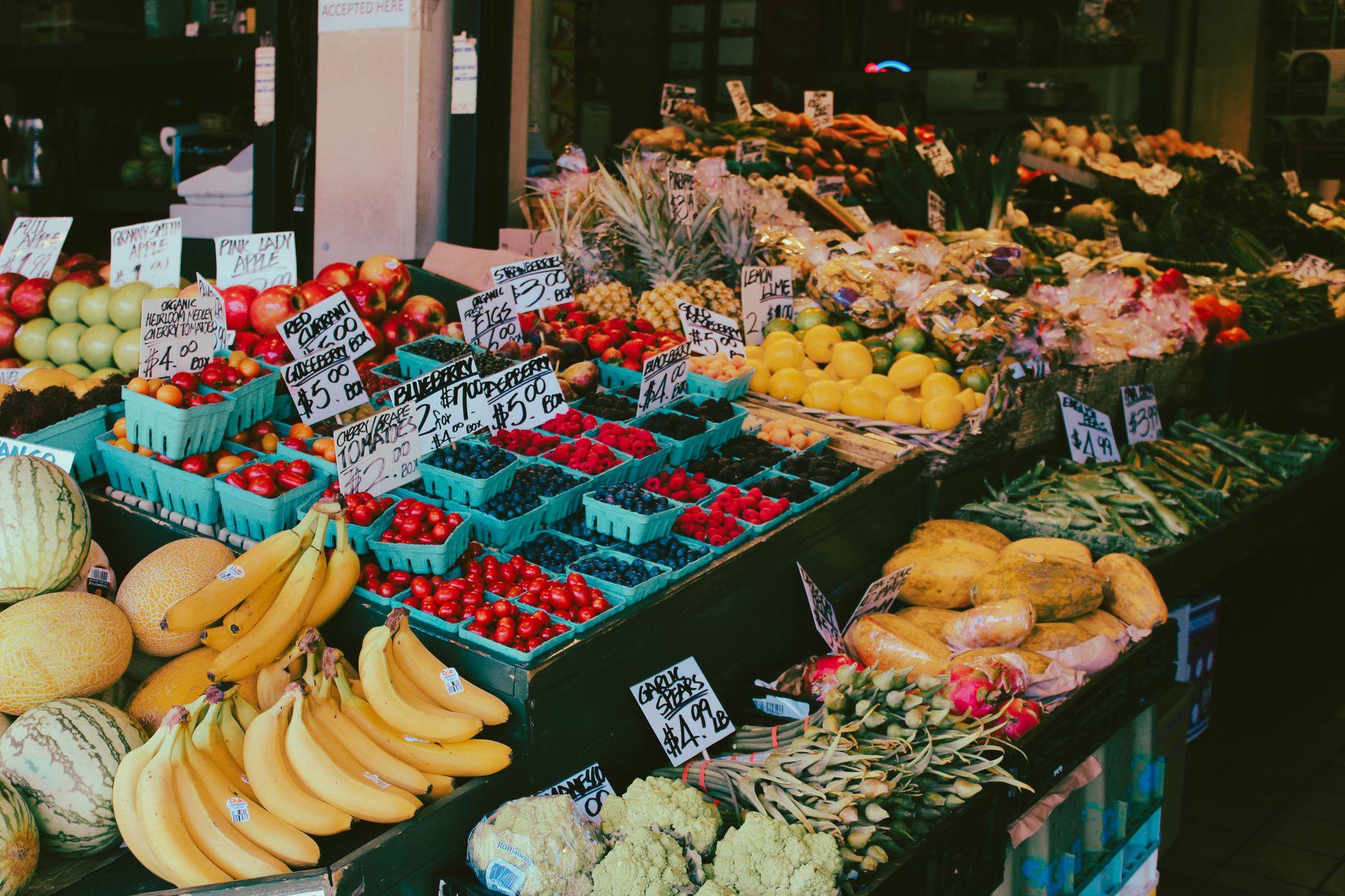Fresh produce at Golden Diamond Farm Market