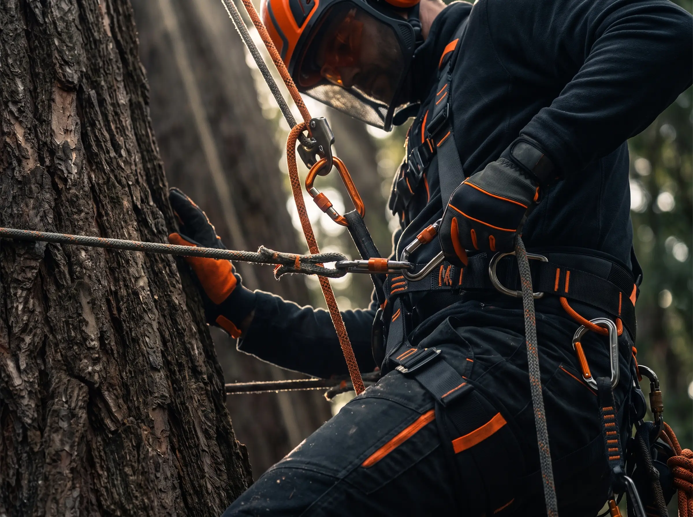 Tree removal in progress