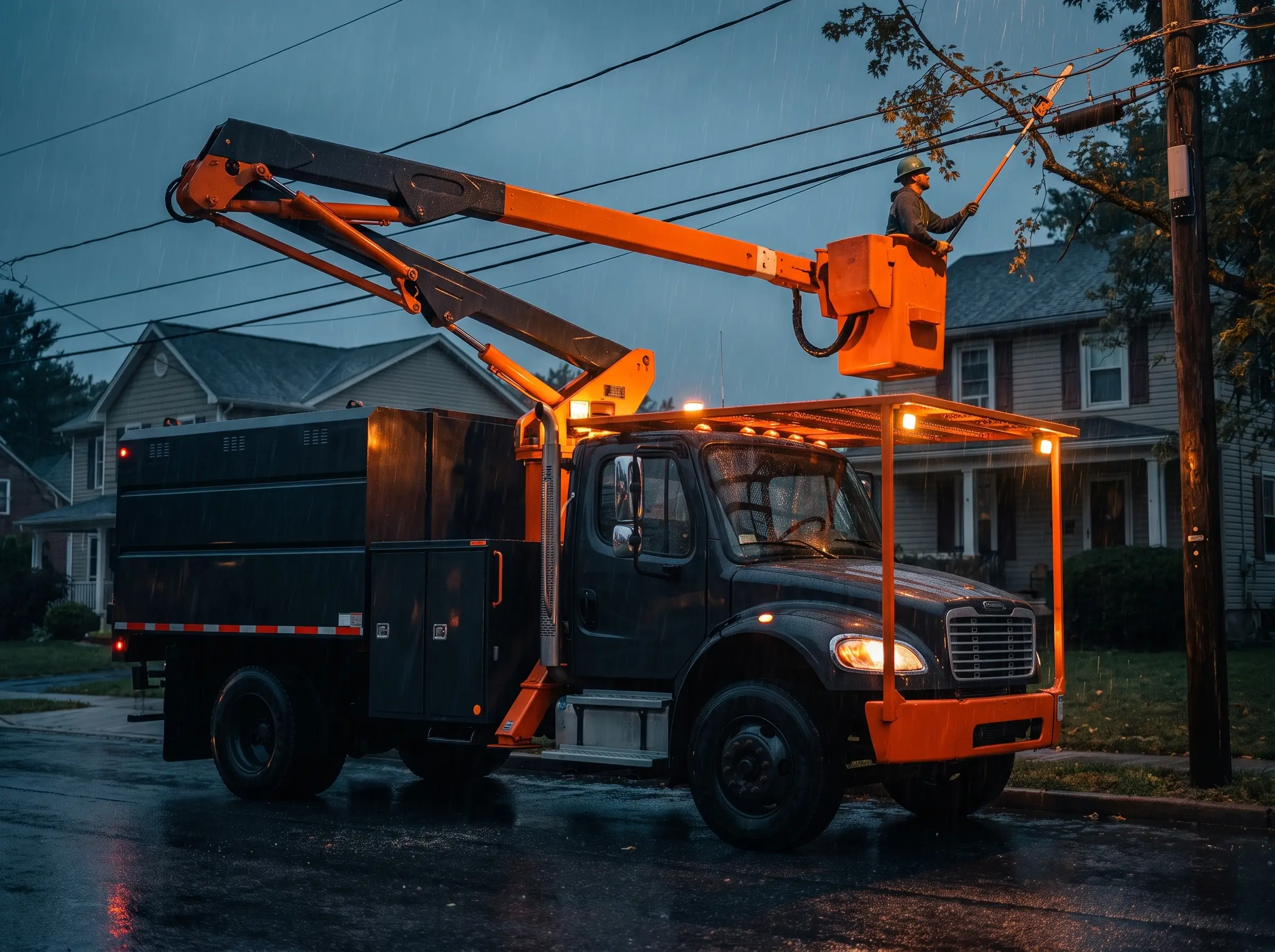 Crew removing a tree