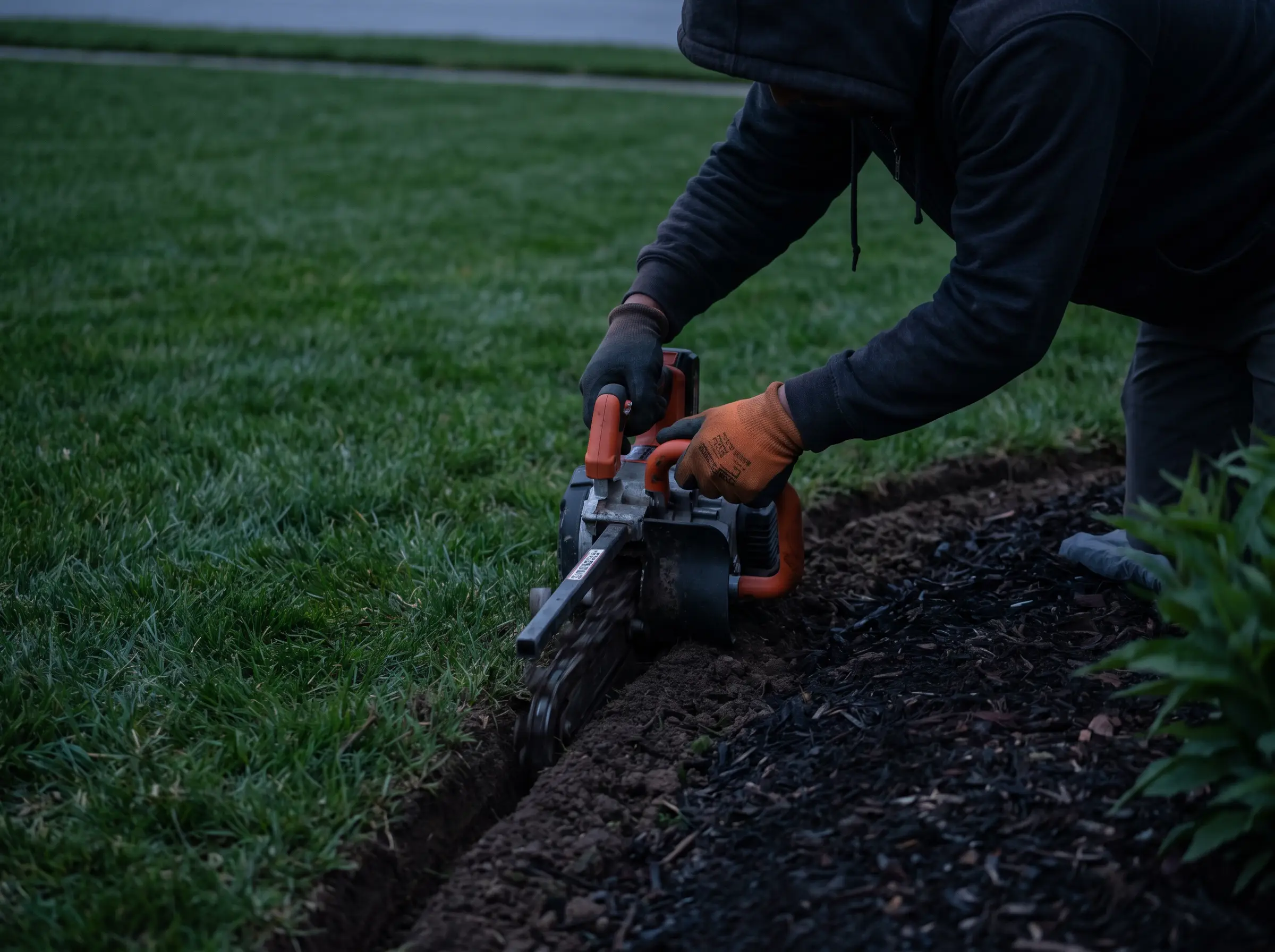 Mulching and bed maintenance