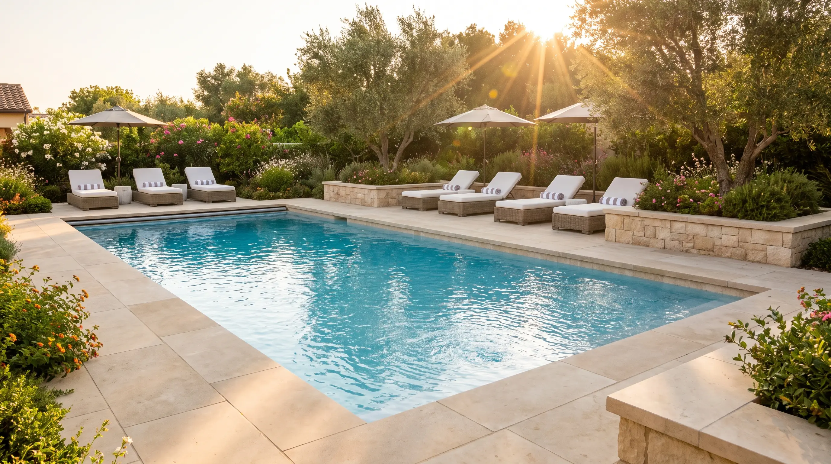 Pool repair technician on a job